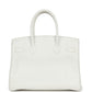New Hermes Birkin 30 White Clemence Palladium Hardware