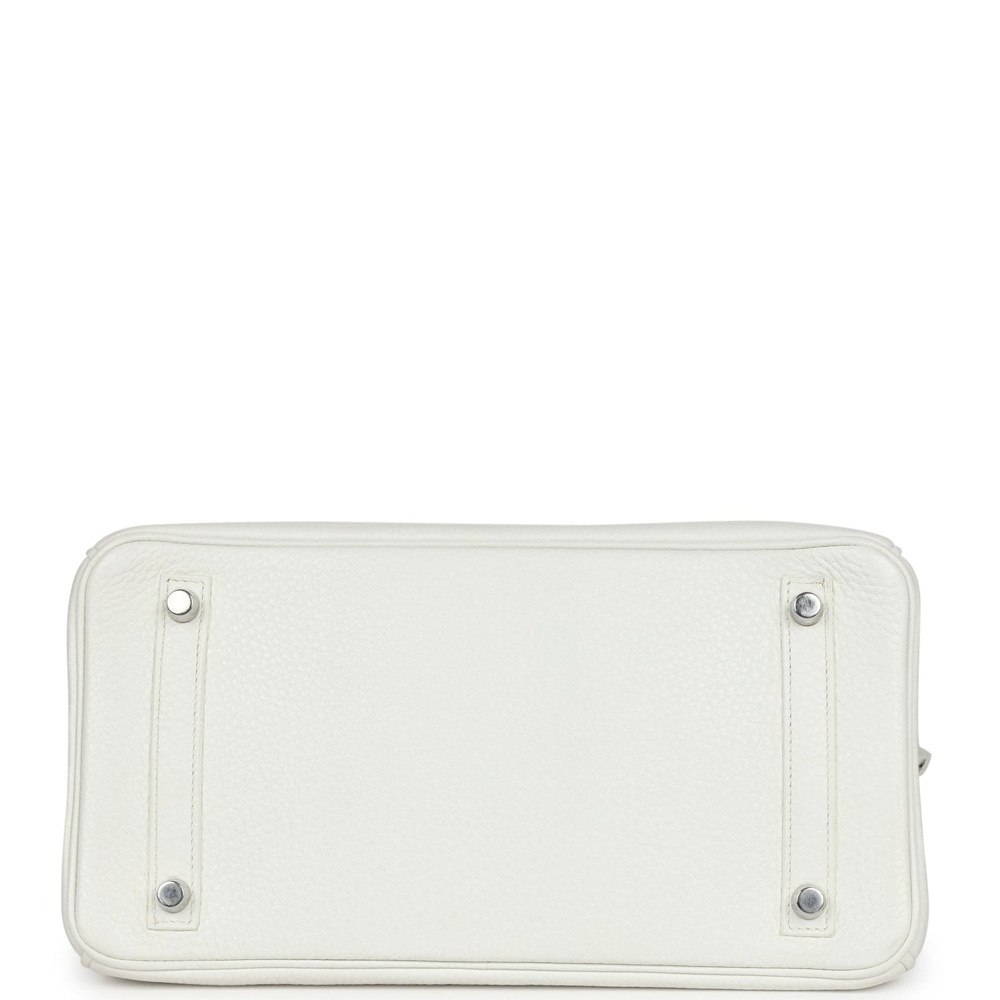 New Hermes Birkin 30 White Clemence Palladium Hardware