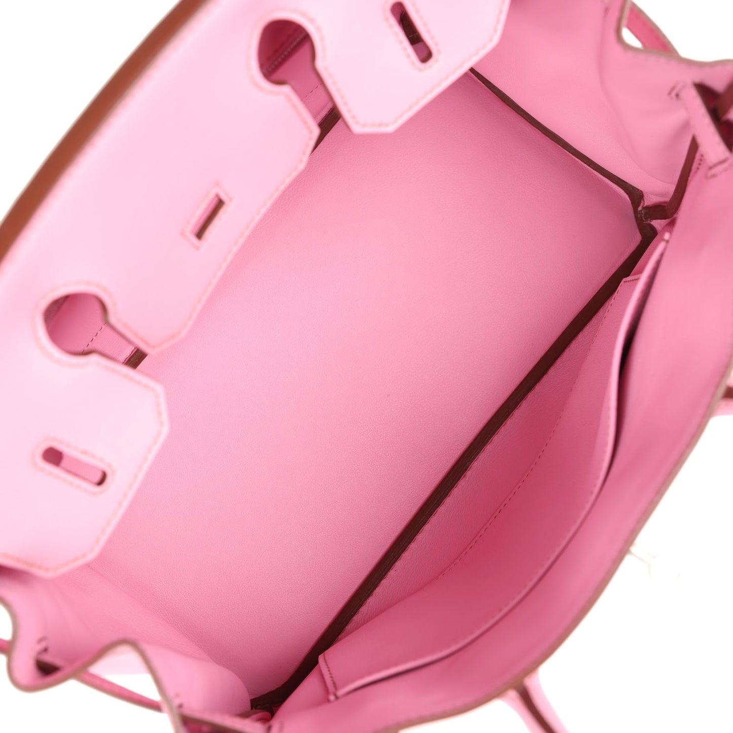 Pre-owned Hermes Birkin 30 Bubblegum Swift Palladium Hardware