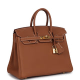 New Hermes Birkin 25 Gold Togo Gold Hardware