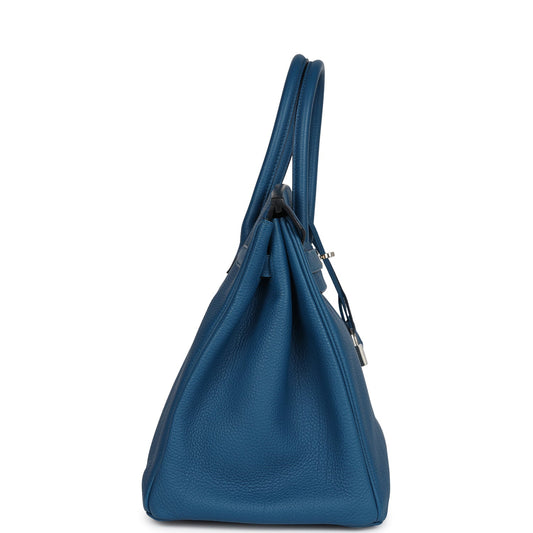 Hermes Birkin 35 Bleu de Galice Togo Palladium Hardware