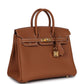 Hermes Birkin 25 Gold Togo Gold Hardware