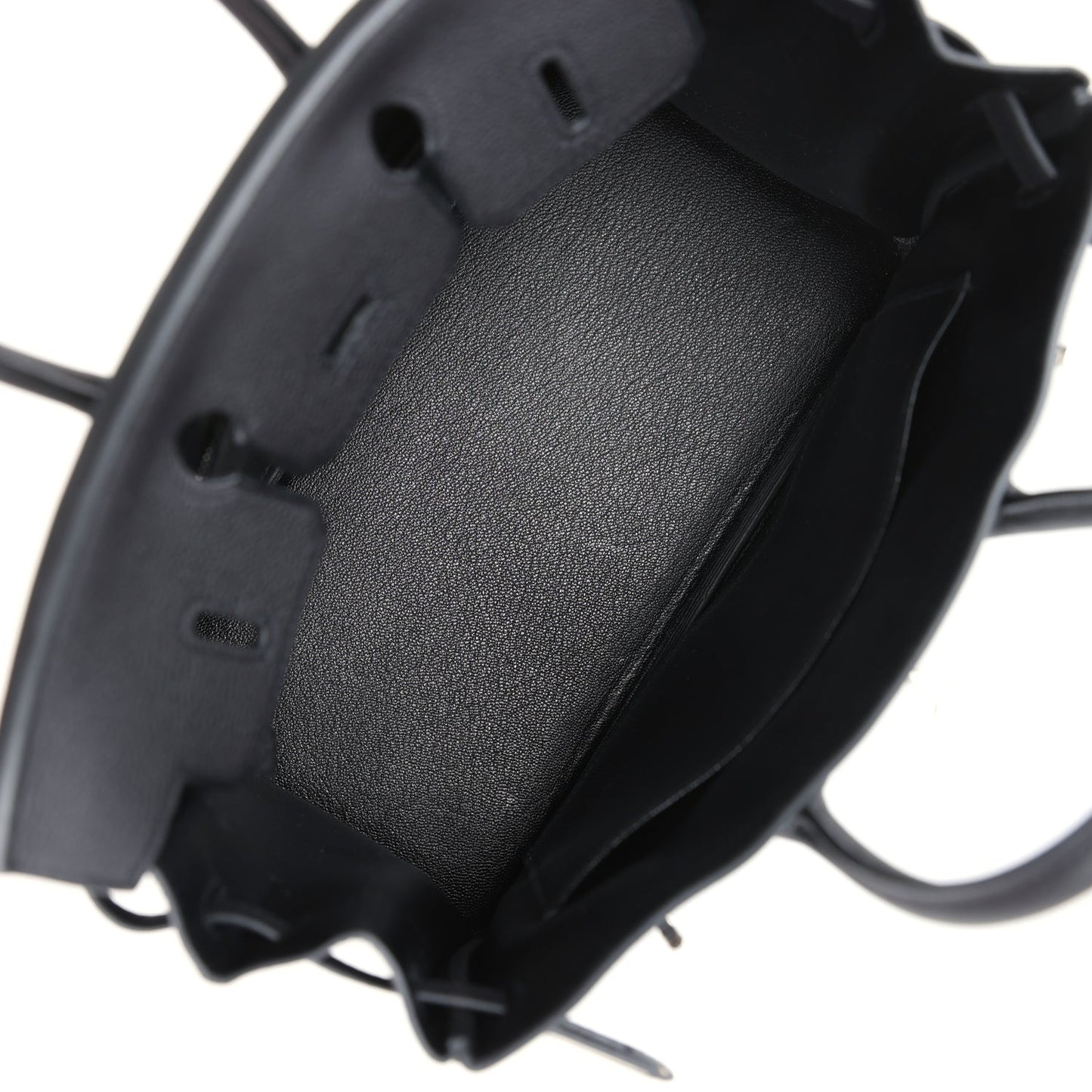 Pre-owned Hermes Birkin 25 Black Togo Palladium Hardware