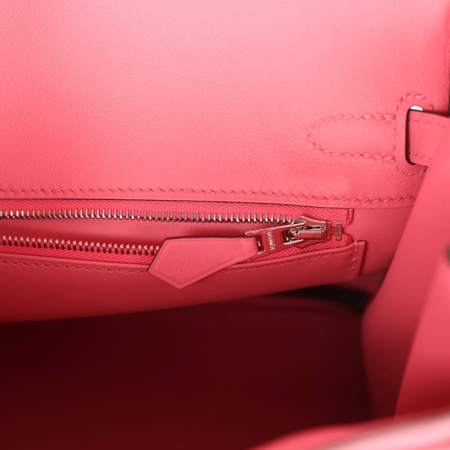 Hermes Birkin 25 Rose Azalee Swift Palladium Hardware