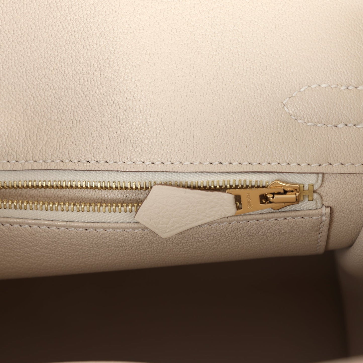 Hermes Birkin 25 Craie Togo Rose Gold Hardware