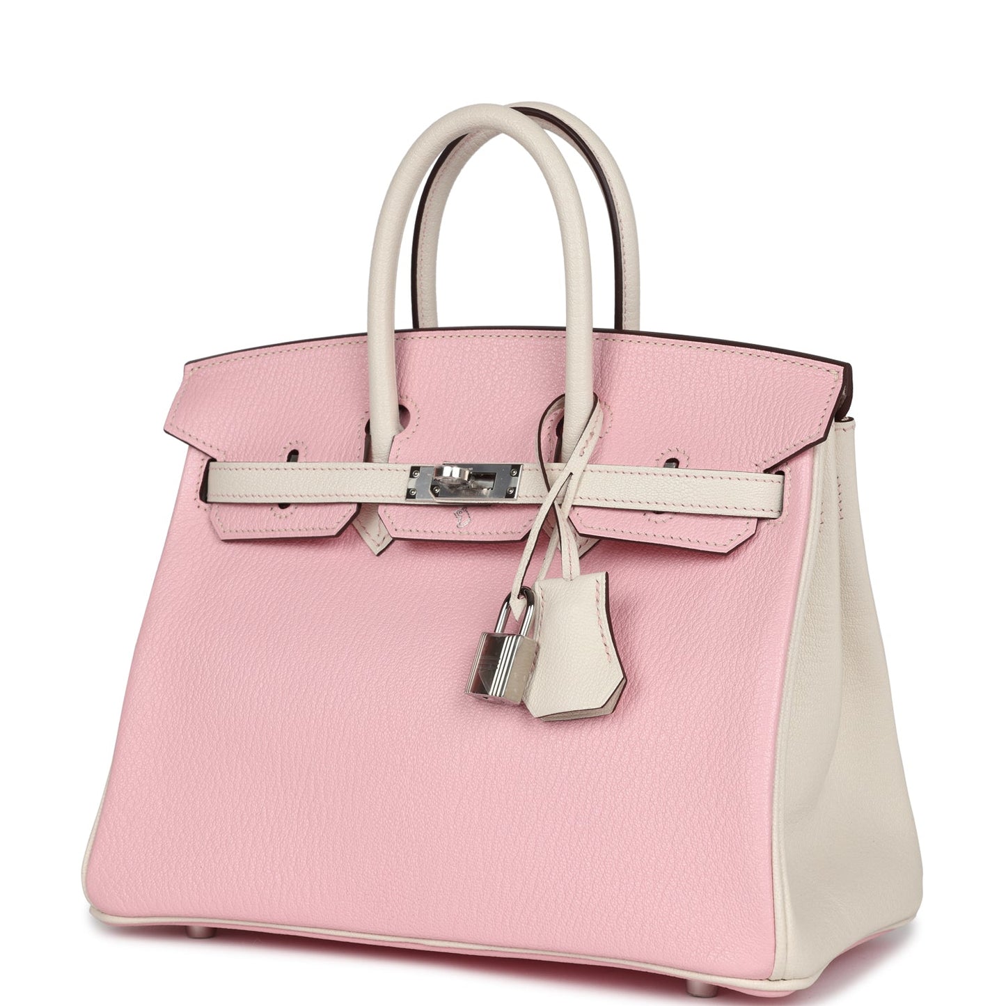 Hermes Special Order (HSS) Birkin 25 Rose Sakura and Nata Chevre Brushed Gold Hardware