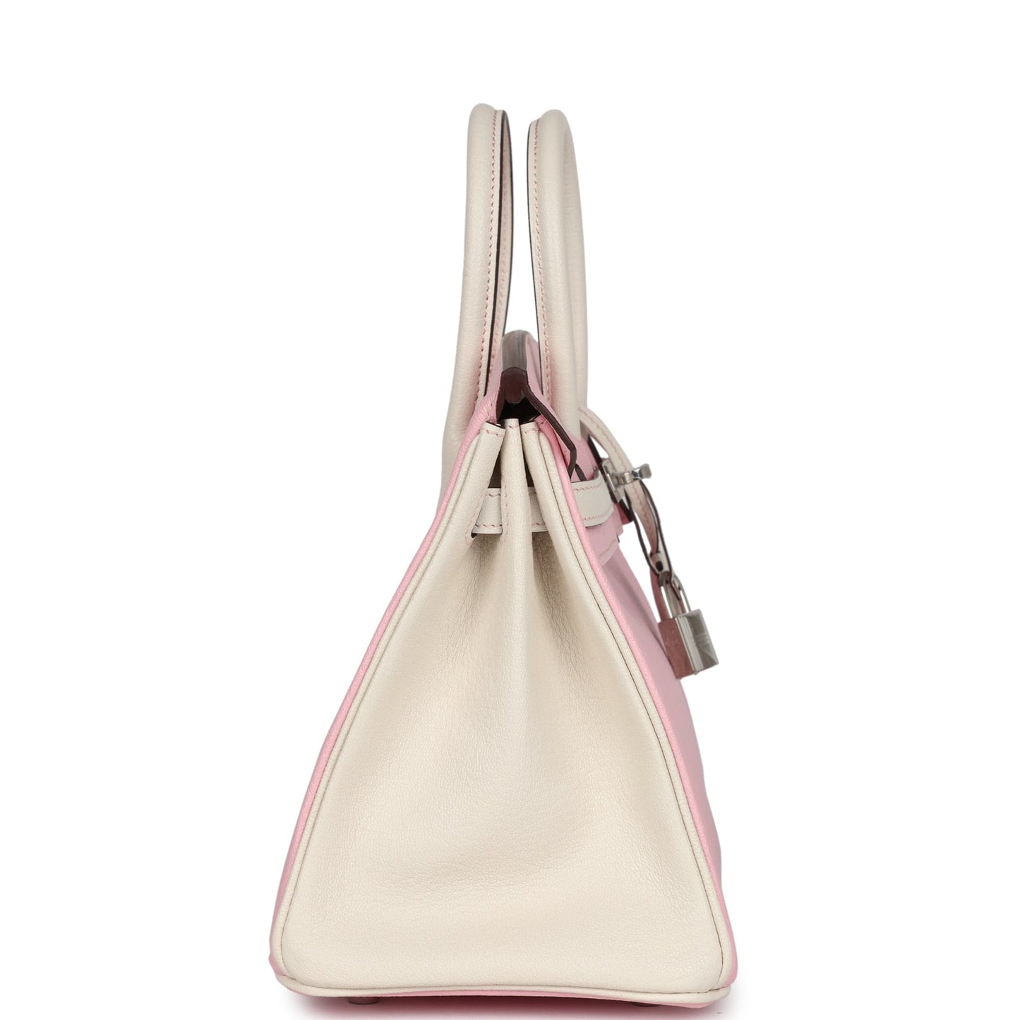 Hermes Special Order (HSS) Birkin 25 Rose Sakura and Nata Chevre Palladium Hardware
