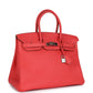 Hermes Birkin 35 Rose Jaipur Clemence Palladium Hardware