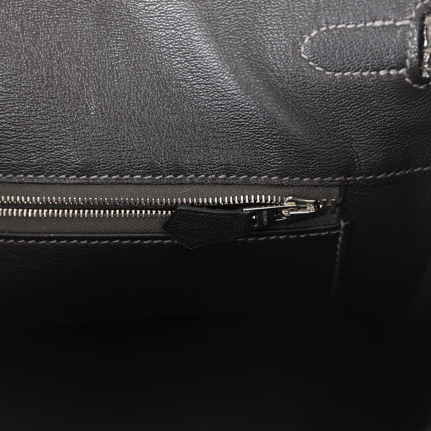 Hermes Birkin 35 Graphite Shiny Porosus Crocodile Palladium Hardware