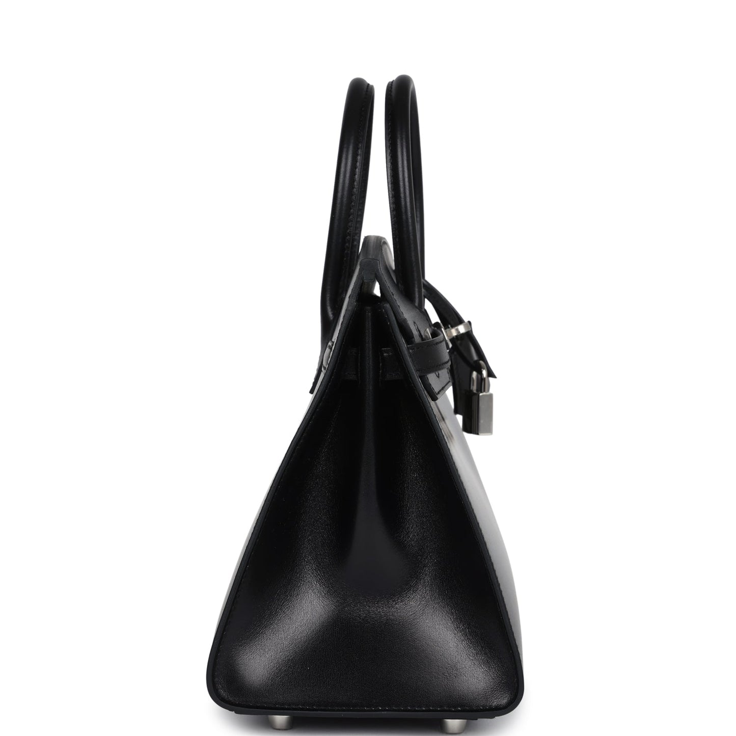 Hermes Birkin Sellier 25 Black Box Palladium Hardware