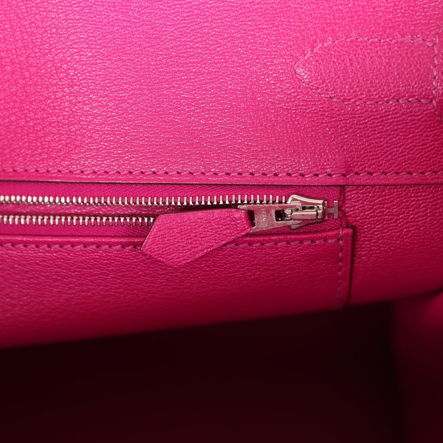 Hermes Birkin 35 Rose Scheherazade Shiny Porosus Crocodile Palladium Hardware