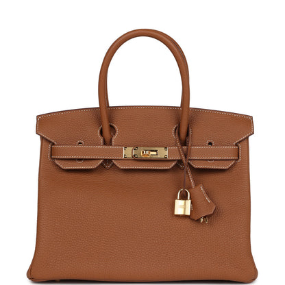 Hermes Birkin 30 Gold Togo Gold Hardware