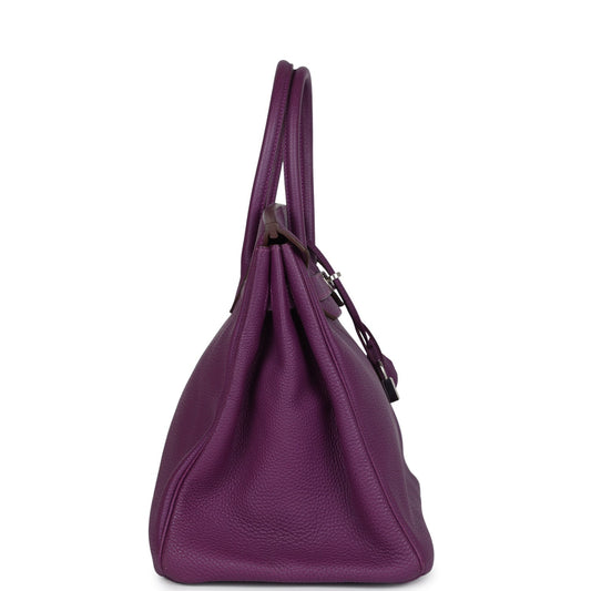 Hermes Birkin 35 Anemone Togo Palladium Hardware