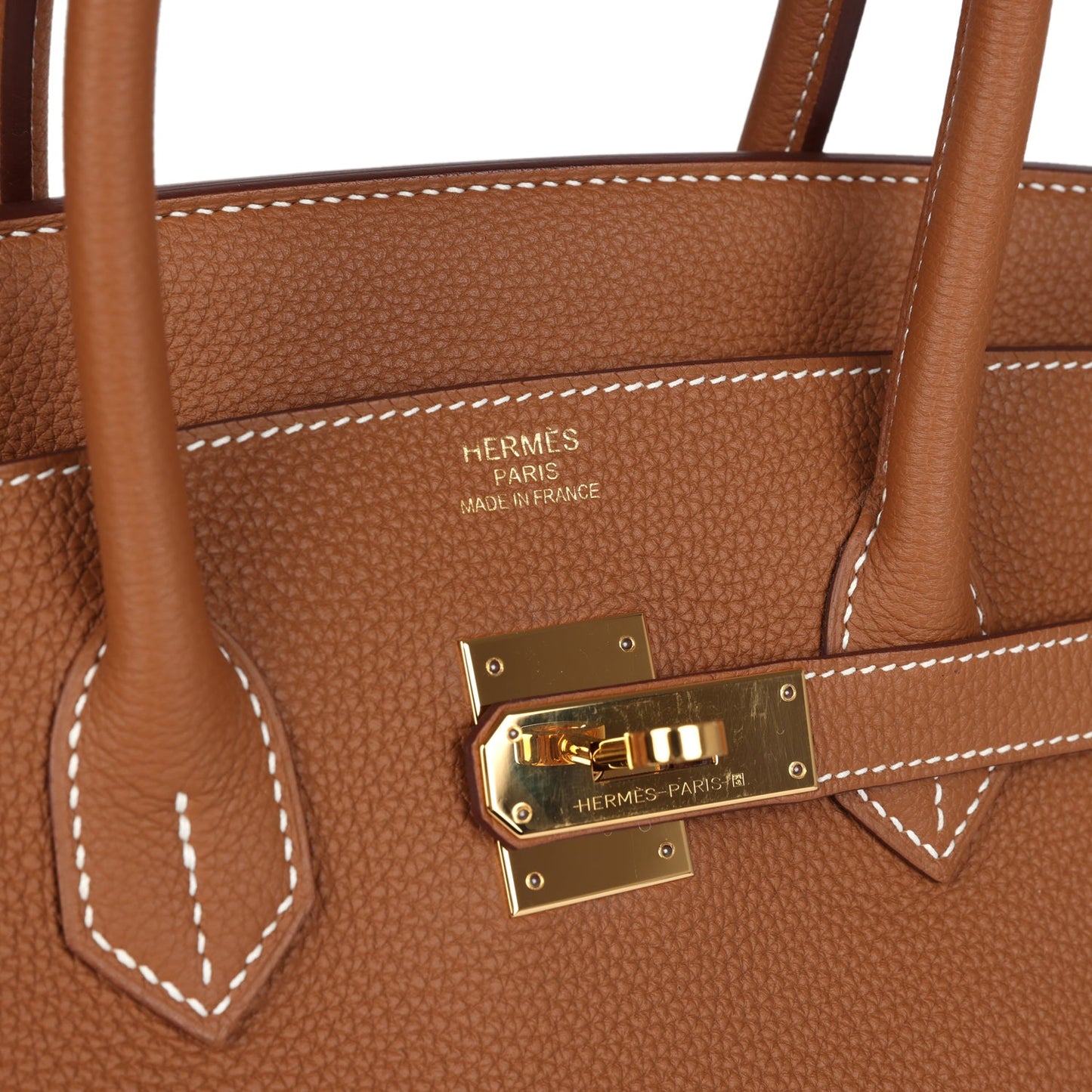Pre-owned Hermes Birkin 35 Gold Togo Gold Hardware