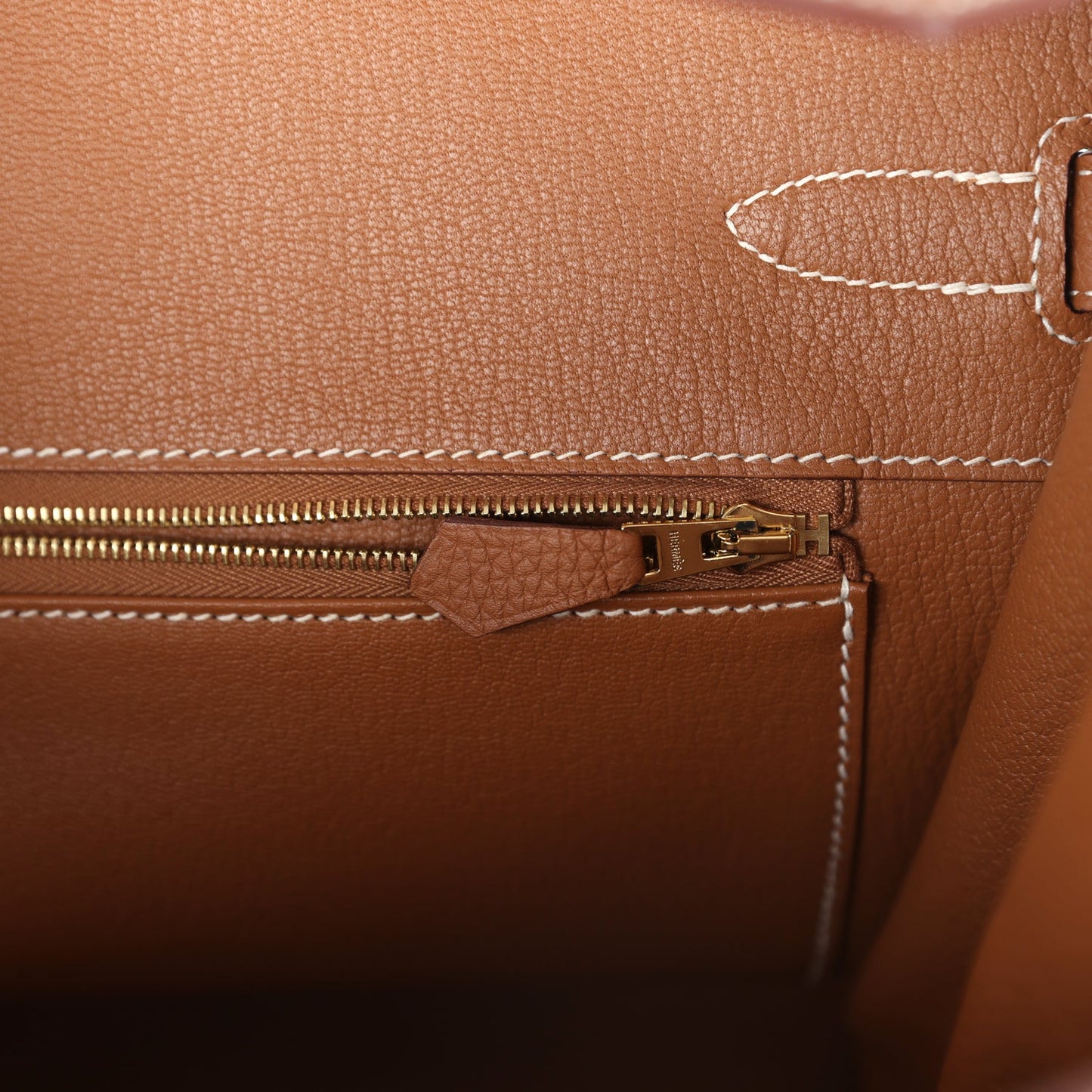 Pre-owned Hermes Birkin 35 Gold Togo Gold Hardware