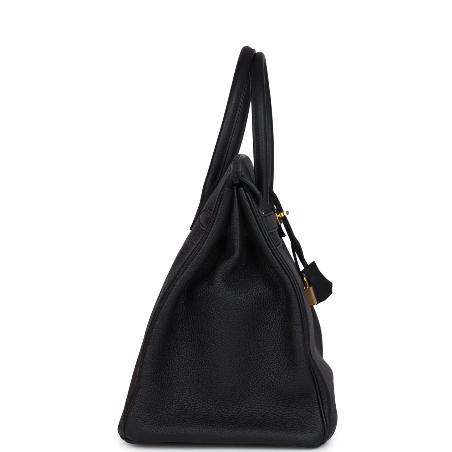 Pre-owned Hermes Birkin 35 Black Togo Gold Hardware