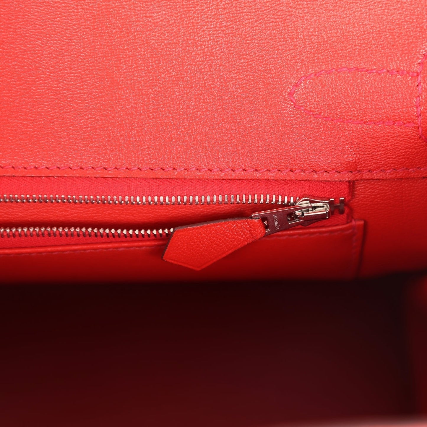 Hermes Birkin 30 Geranium Shiny Niloticus Crocodile Palladium Hardware