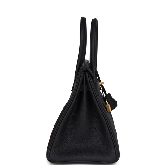 Hermes Birkin 30 Black Togo Gold Hardware