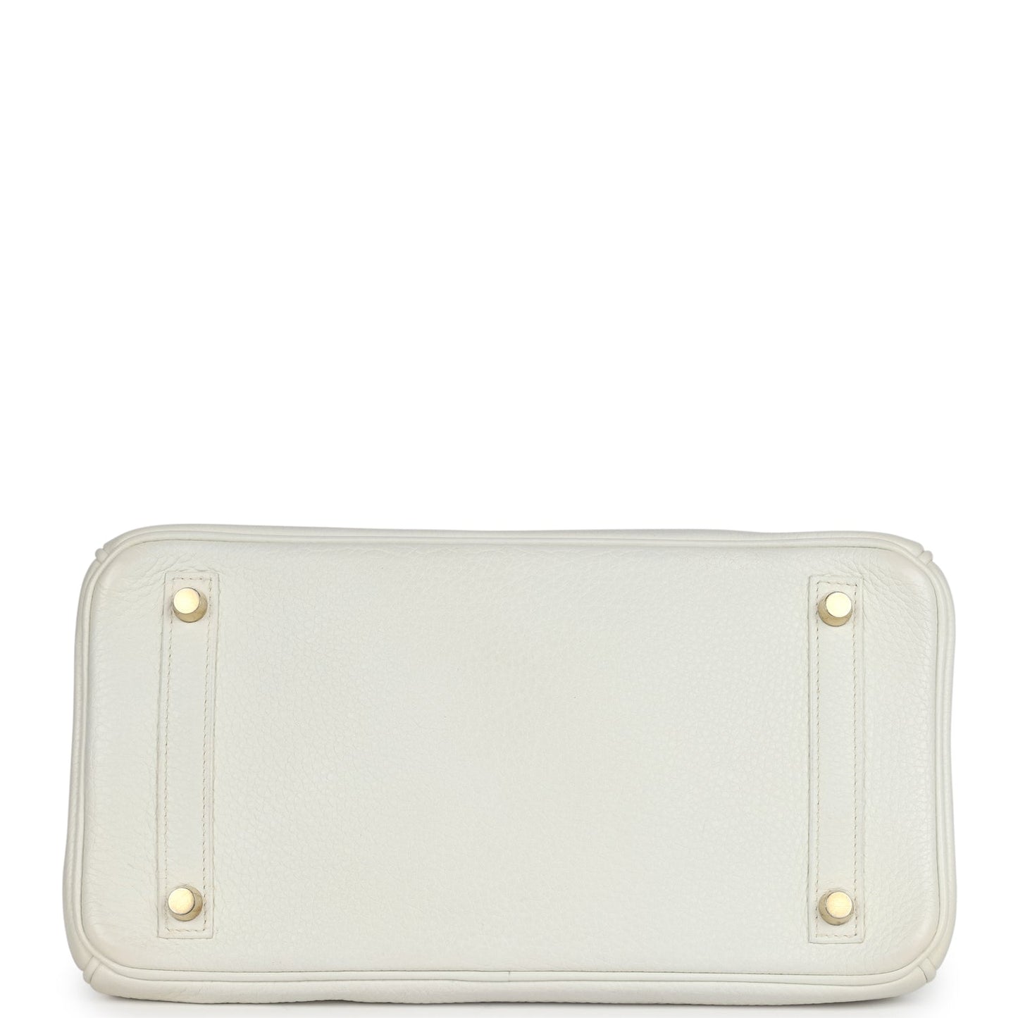 New Hermes Birkin 30 White Clemence Gold Hardware