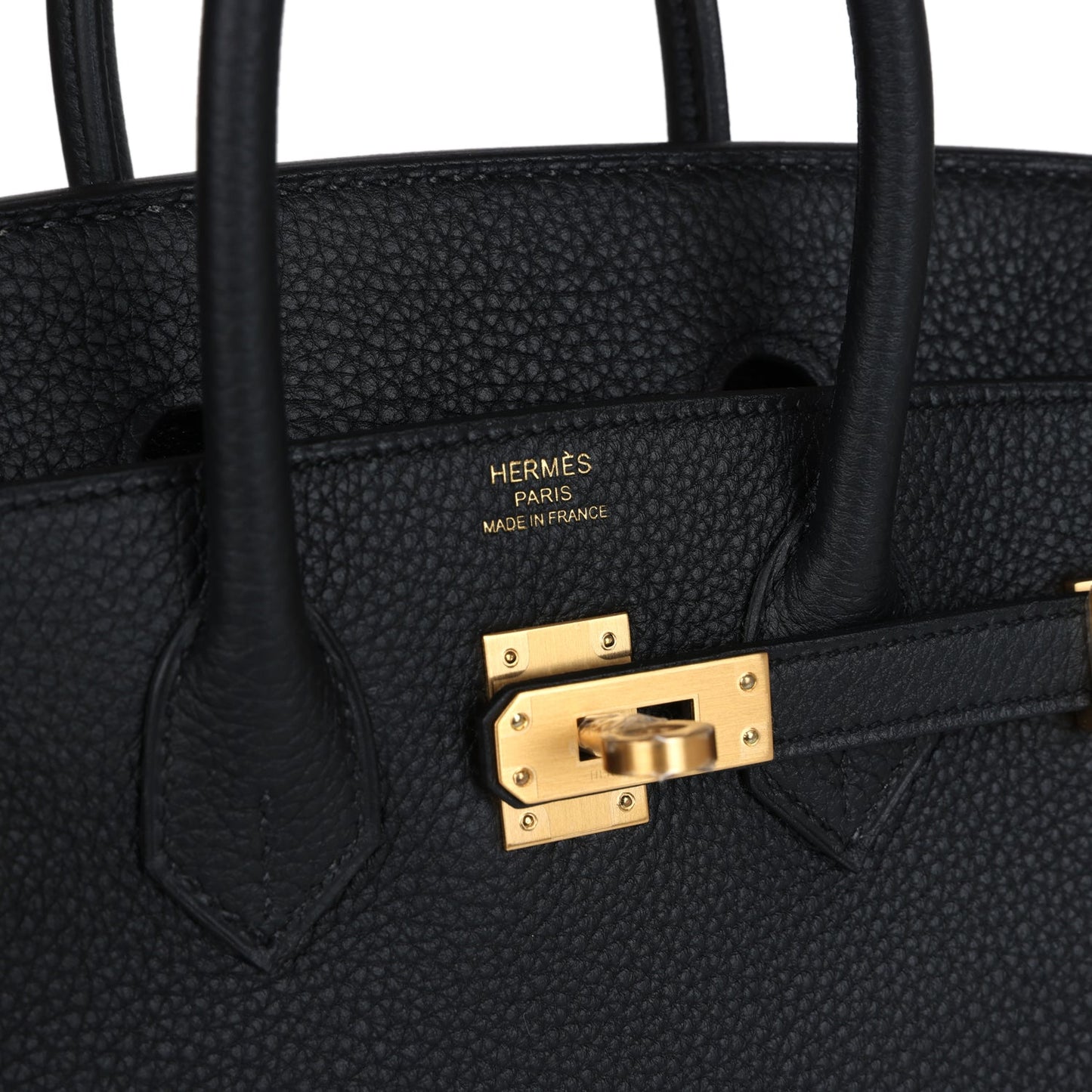 Remaining Balance - Hermes Birkin 25 Black Togo Brushed Gold Hardware