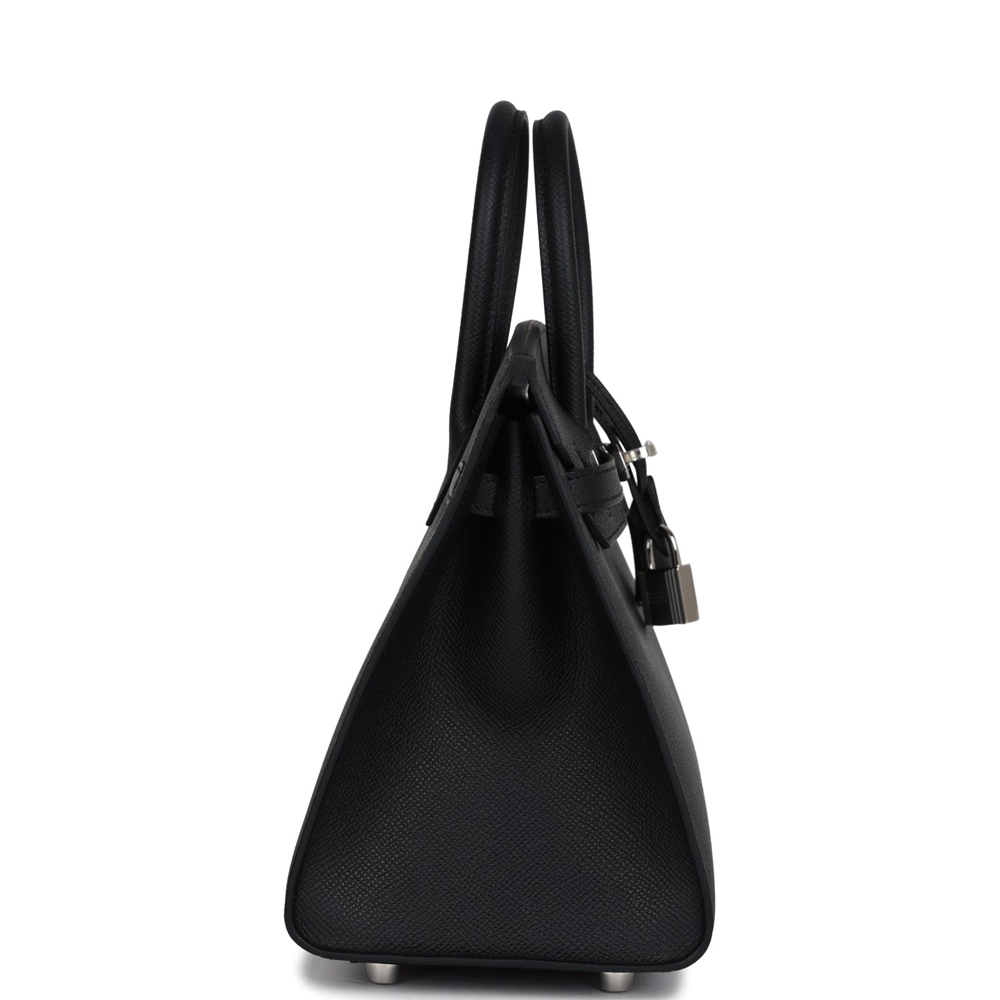 Hermes Birkin Sellier 25 Black Epsom Palladium Hardware