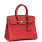 Hermes Birkin 30 Bougainvillea Ostrich Palladium Hardware