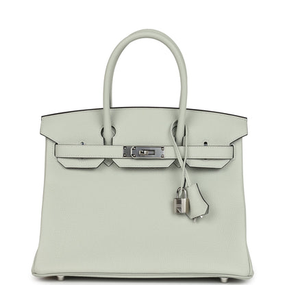 Hermes Birkin 30 Gris Neve Togo Palladium Hardware