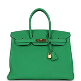 Hermes Birkin 35 Bambou Togo Gold Hardware