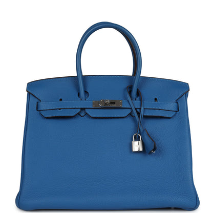 Hermes Birkin 35 Mykonos Togo Palladium Hardware