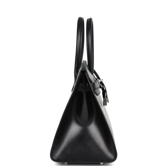Hermes Birkin Sellier 30 Black Box Palladium Hardware