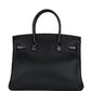 Hermes Birkin 30 Black Shiny Niloticus Crocodile and Novillo Touch Rose Gold Hardware