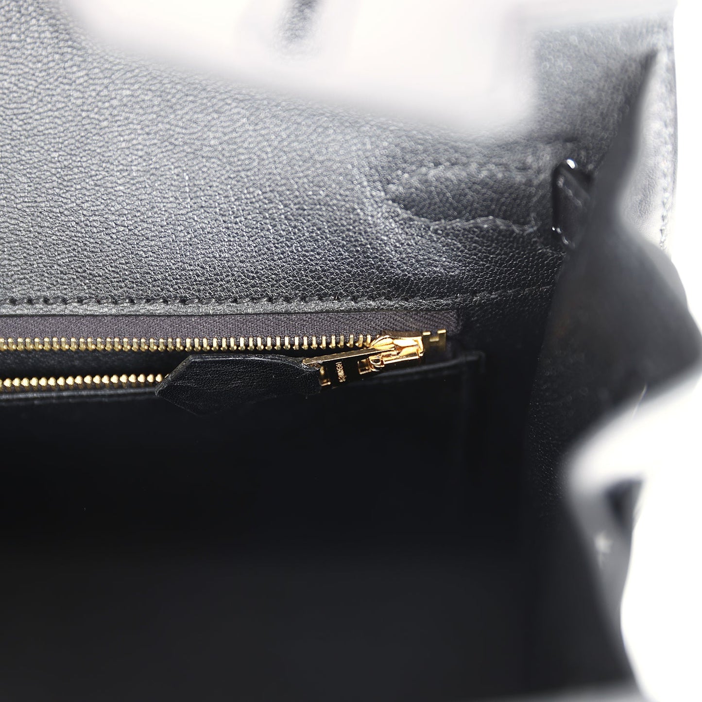 Hermes Birkin Sellier 25 Black Box Gold Hardware