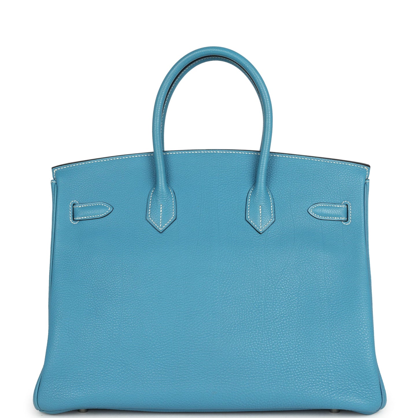 Hermes Birkin 35 Blue Jean Togo Palladium Hardware