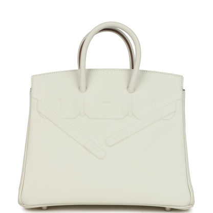 Hermes Birkin Shadow 25 Mushroom Swift Palladium Hardware