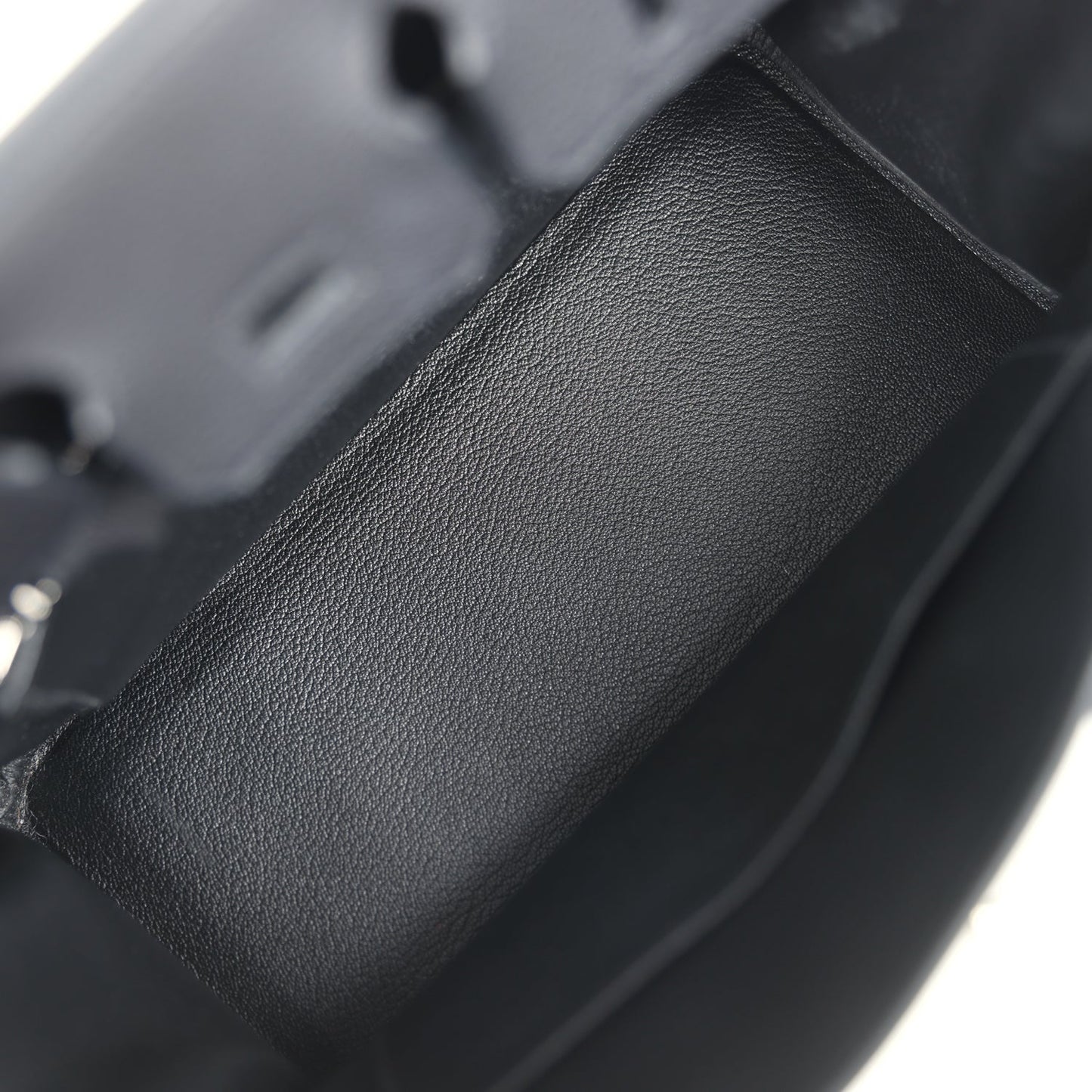 Pre-owned Hermes Birkin 25 Black Togo Palladium Hardware