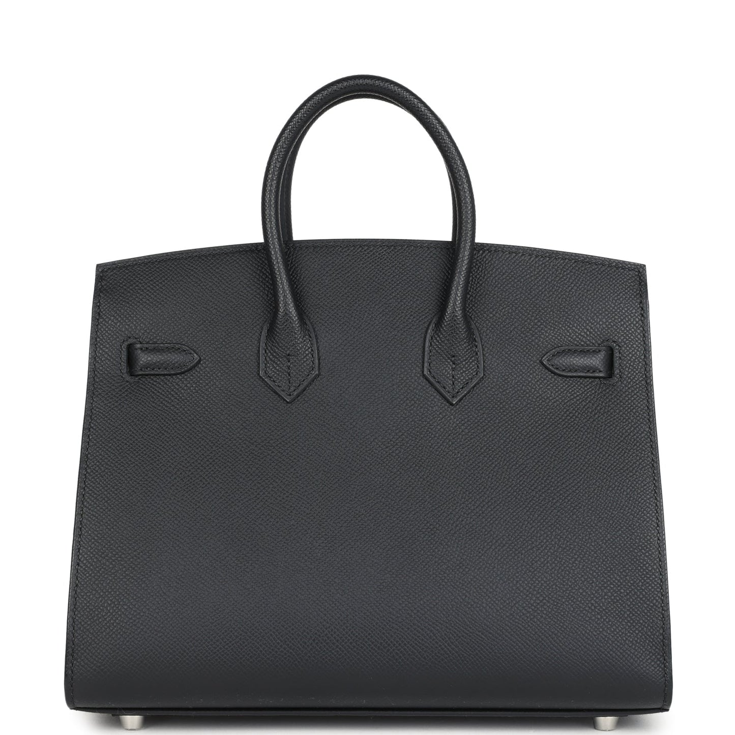 Hermes Birkin Sellier 25 Black Epsom Palladium Hardware