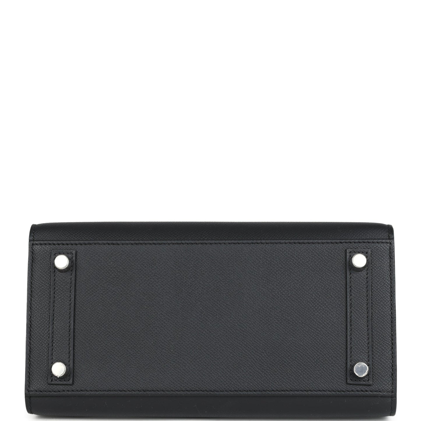 Hermes Birkin Sellier 25 Black Epsom Palladium Hardware