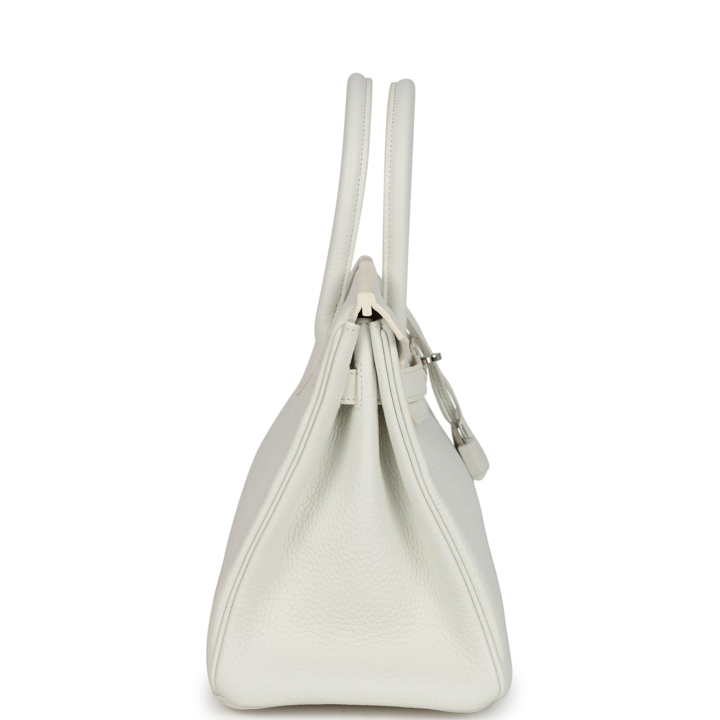 Hermes Birkin 30 White Clemence Palladium Hardware