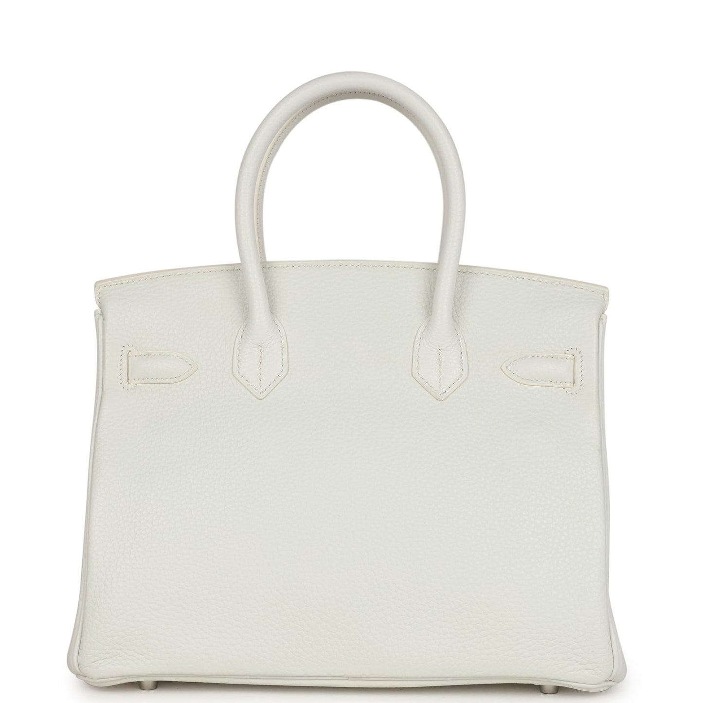 Hermes Birkin 30 White Clemence Palladium Hardware