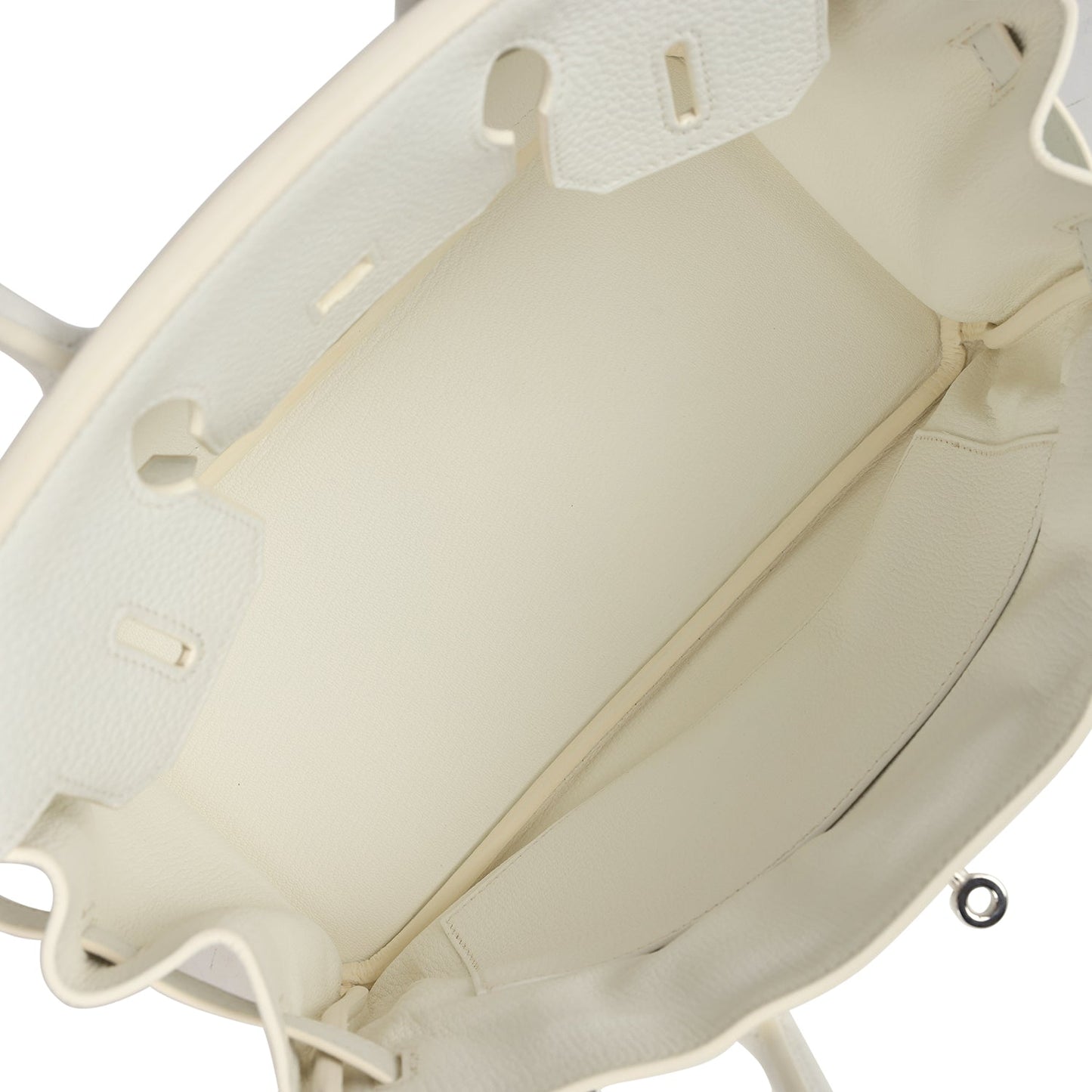 Hermes Birkin 30 White Clemence Palladium Hardware