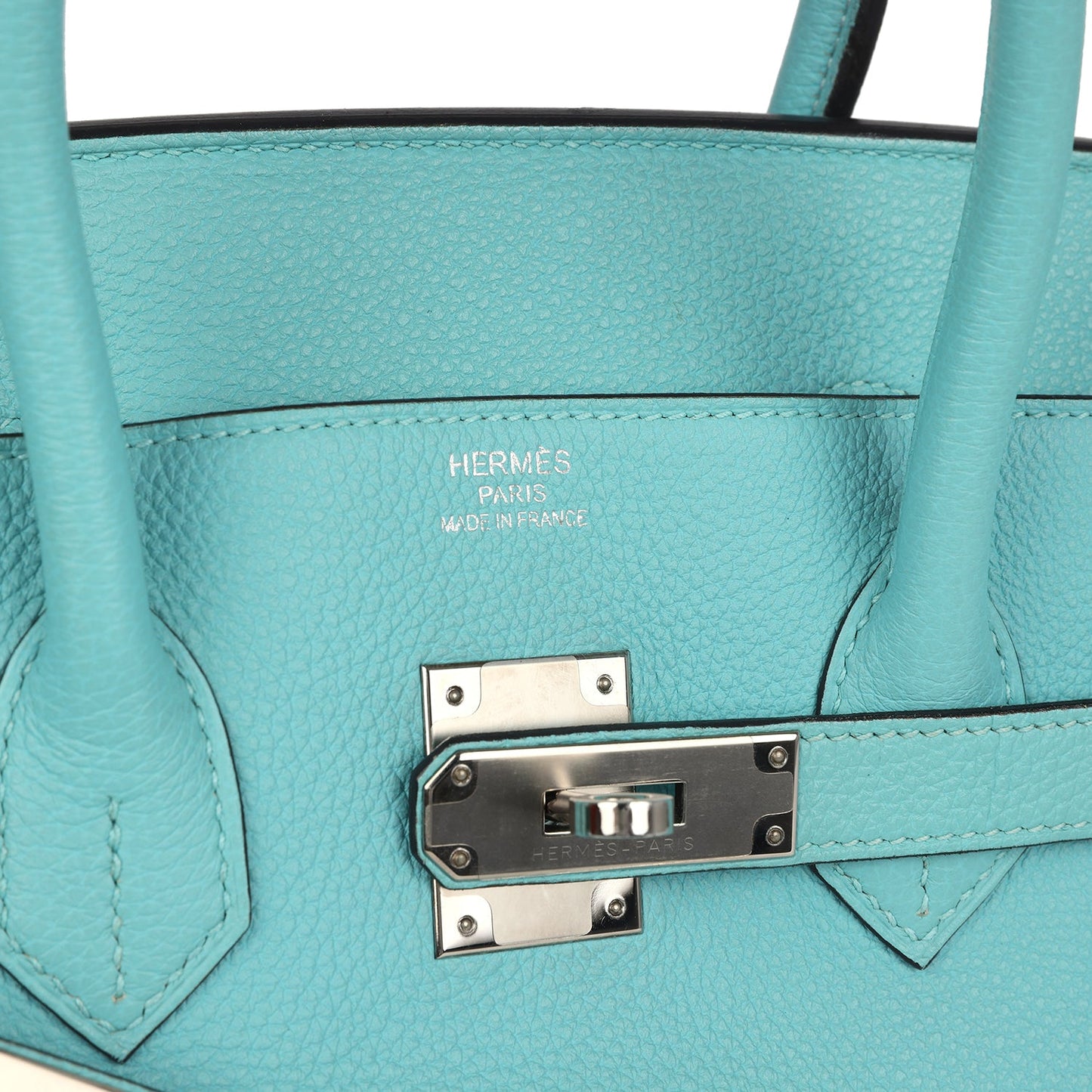 Hermes Birkin 35 Bleu Atoll Togo Palladium Hardware