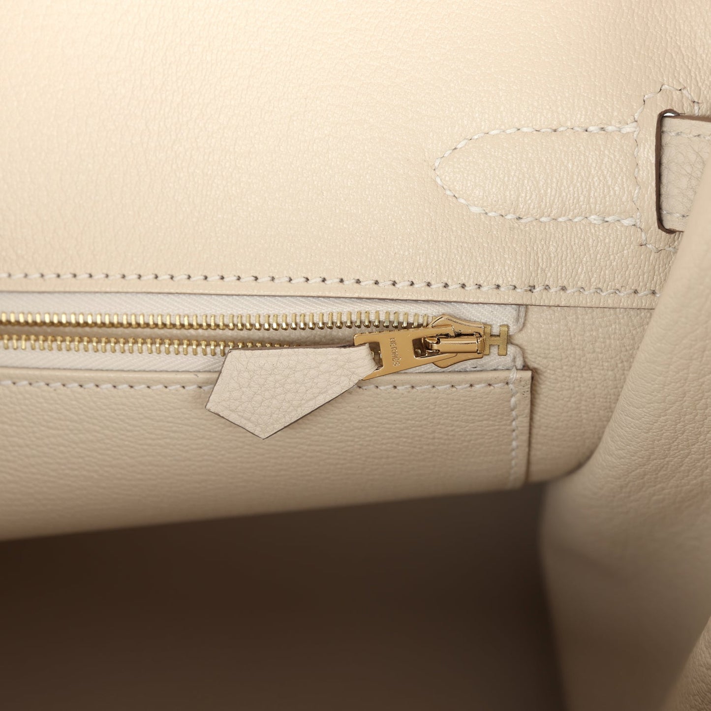 Hermes Birkin 30 Craie Togo Gold Hardware