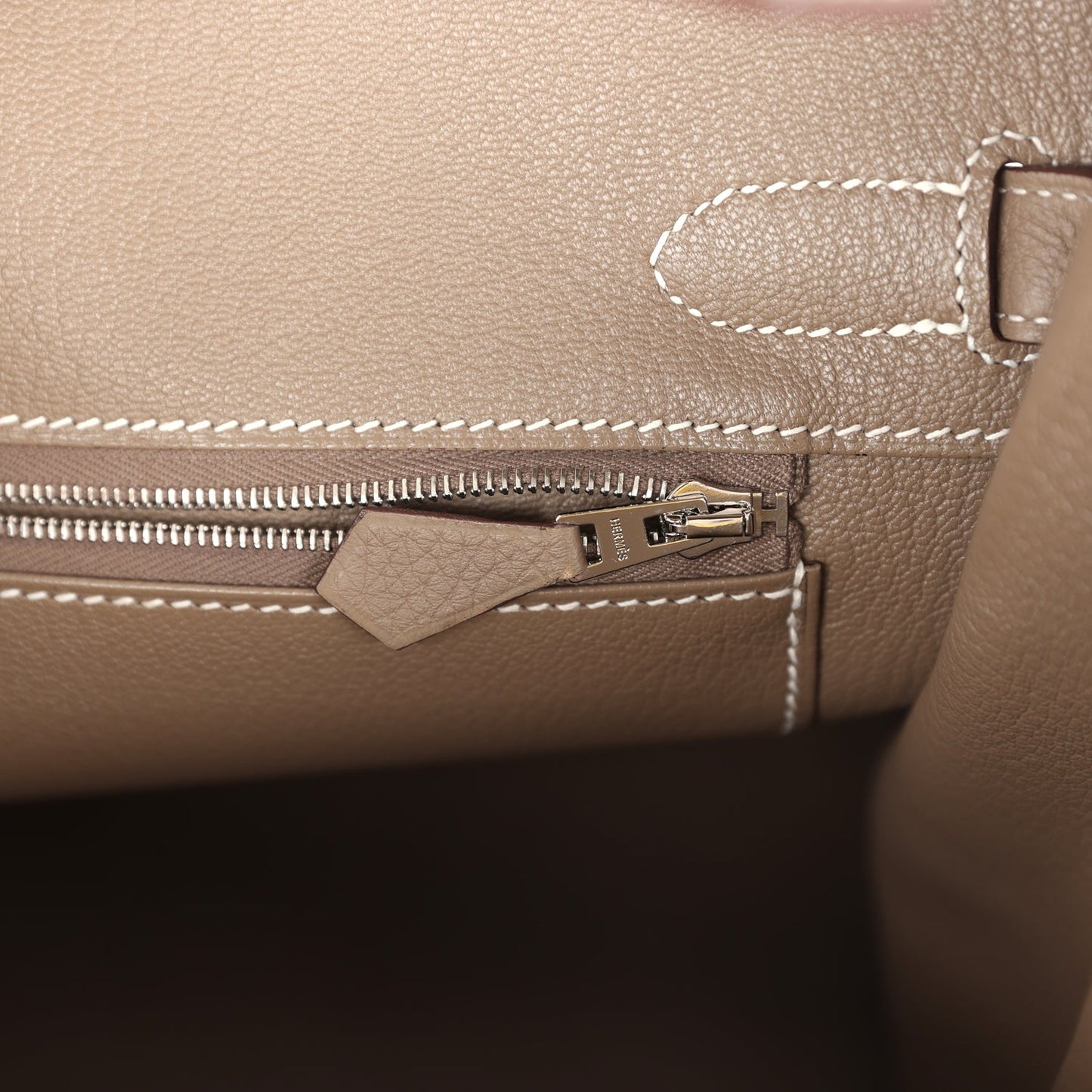 Hermes Birkin 30 Etoupe Togo Palladium Hardware