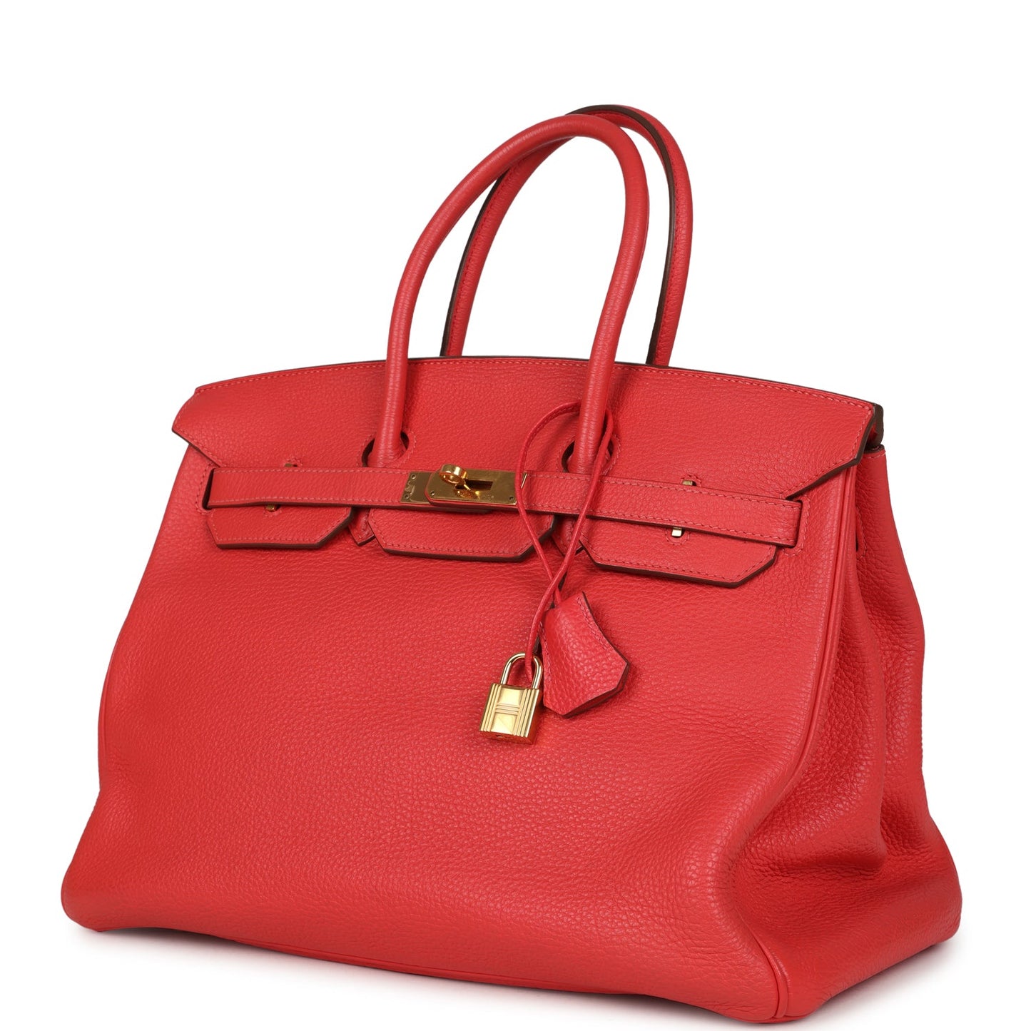 Hermes Birkin 35 Geranium Togo Gold Hardware