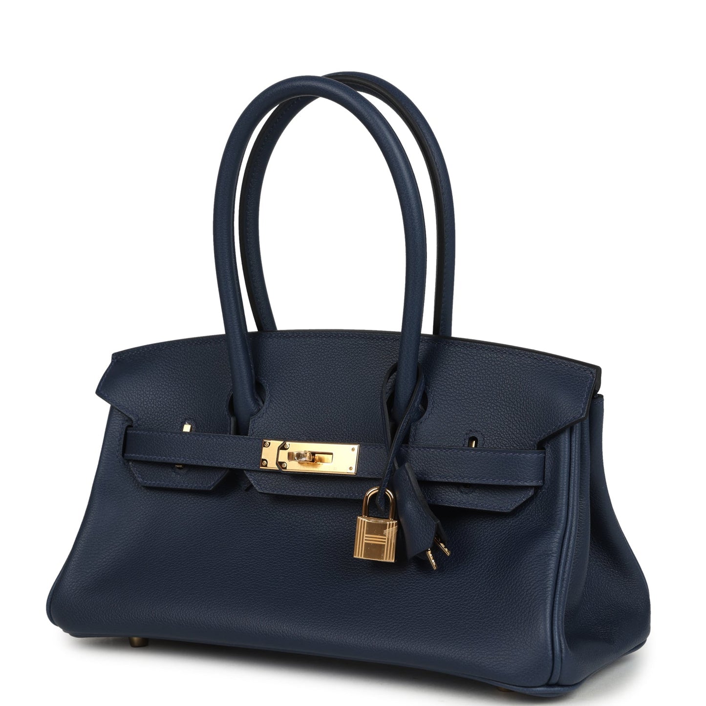 Hermes Shoulder Birkin Light 29 Bleu Abysse Evercolor Gold Hardware