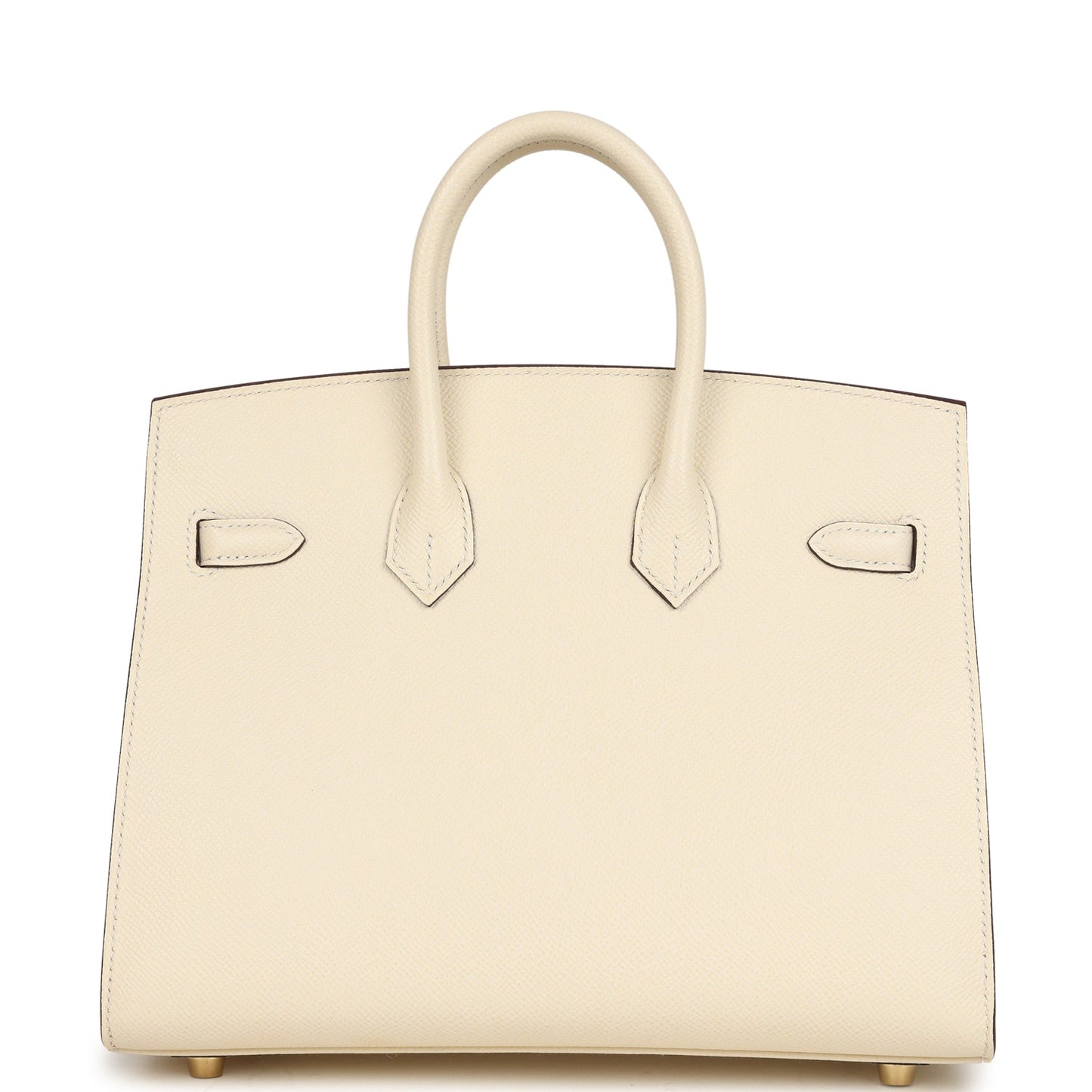 Pre-owned Hermes Birkin Sellier 25 Nata Epsom Gold Hardware