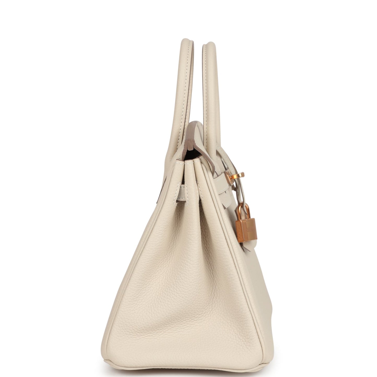 Hermes Birkin 25 Craie Togo Rose Gold Hardware