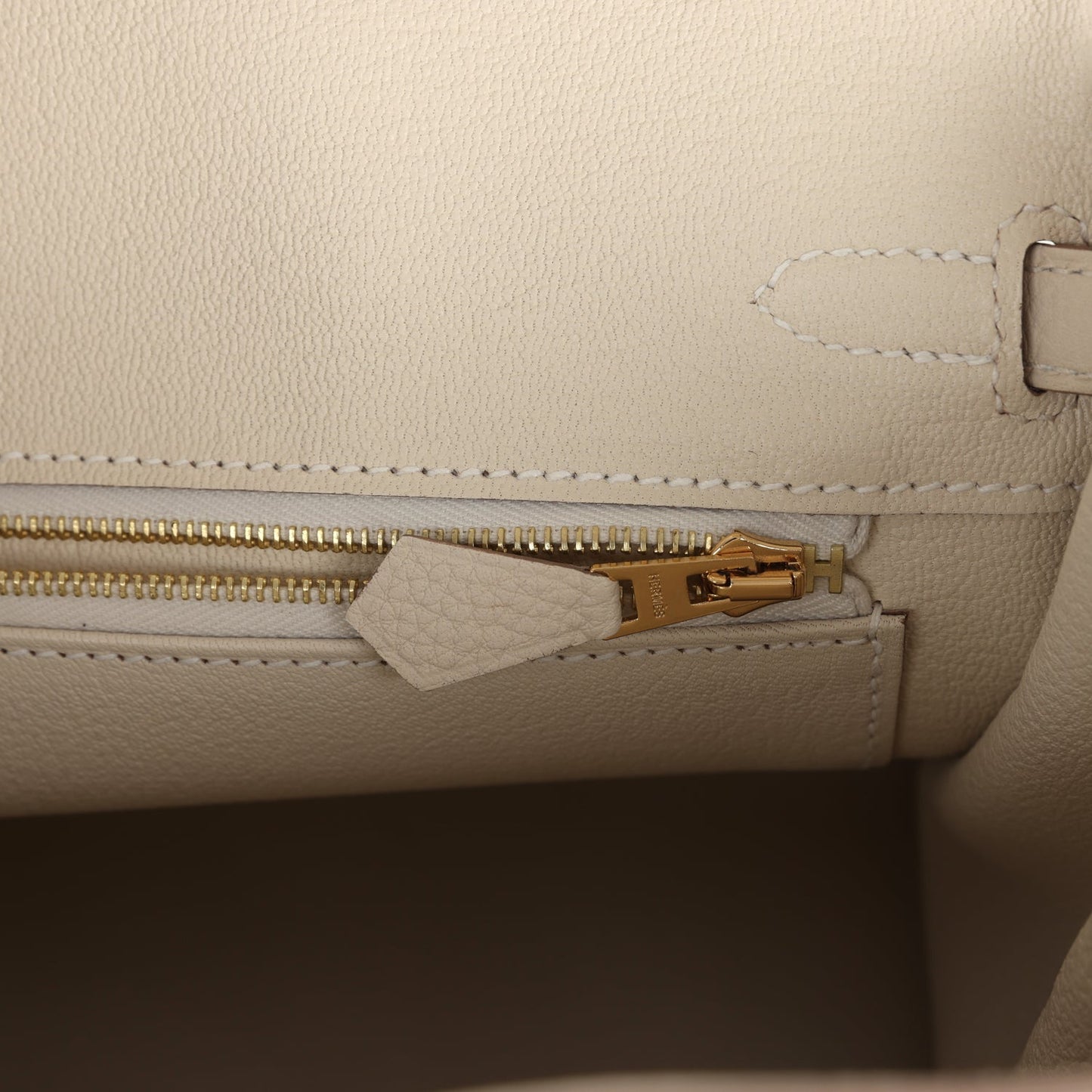 Hermes Birkin 25 Craie Togo Rose Gold Hardware