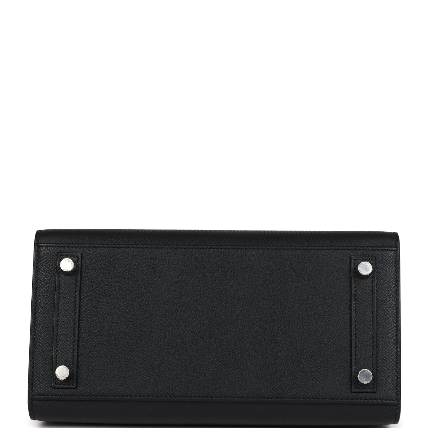 Hermes Birkin Sellier 25 Black Epsom Palladium Hardware