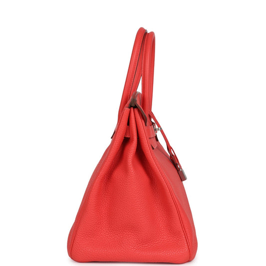 Hermes Birkin 35 Rose Jaipur Clemence Palladium Hardware